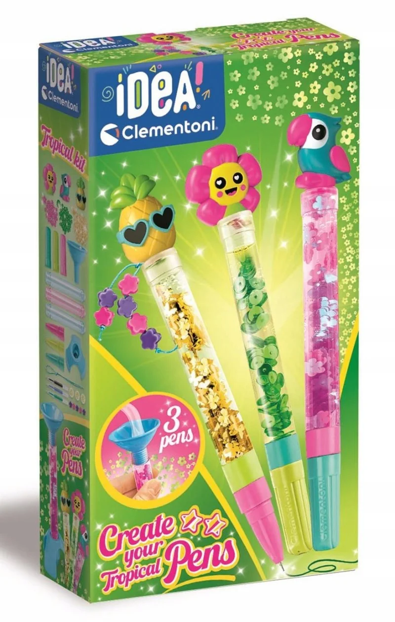 Clementoni Sada na výrobu per – tropical