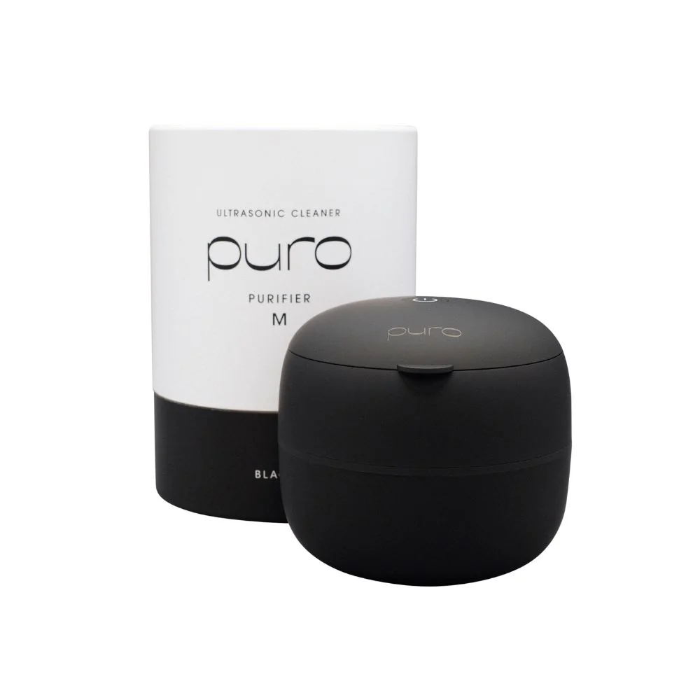 PURO Purifier M ultrazvuková čistička na rovnátka a náhrady černá