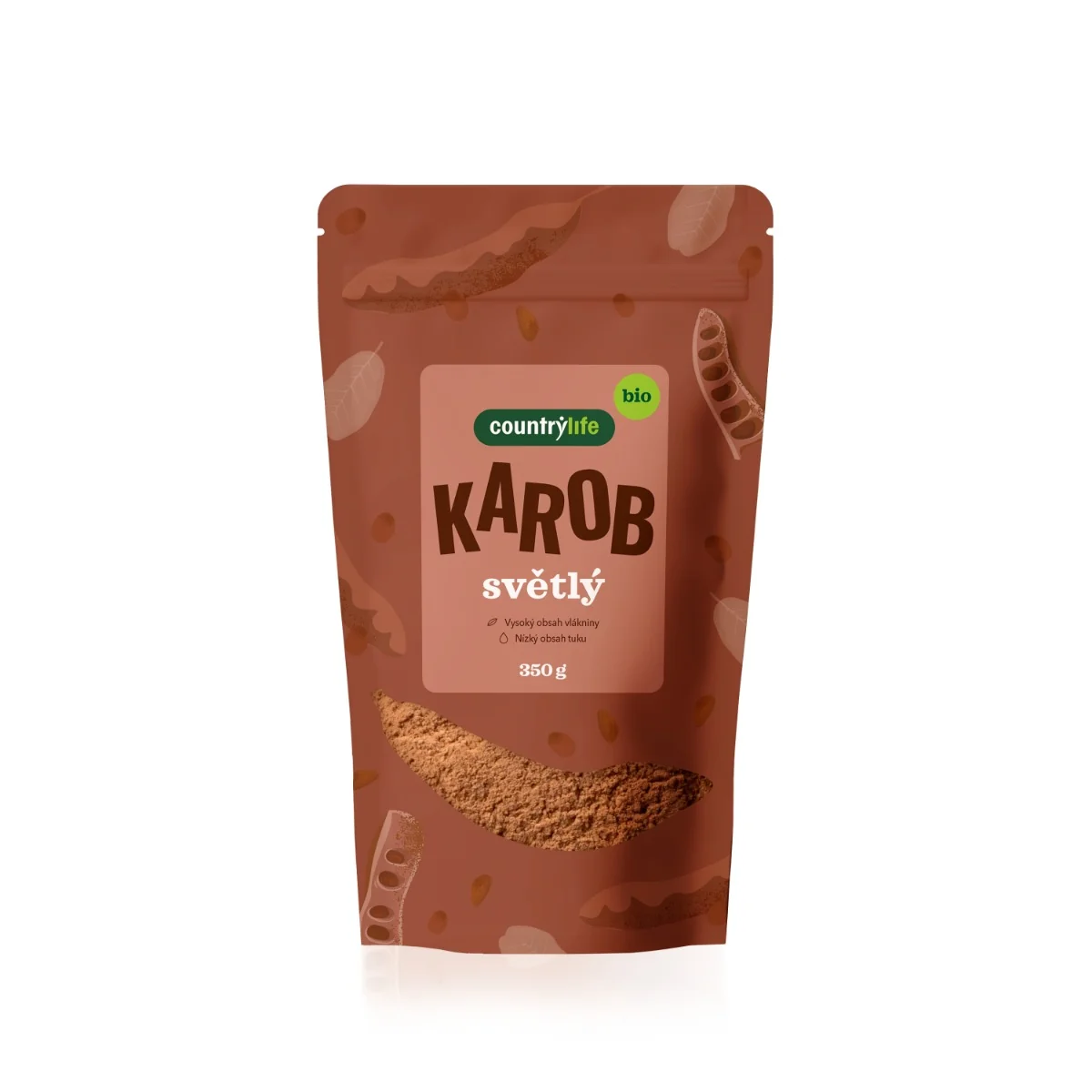 Country Life Karobový prášek světlý BIO 350 g
