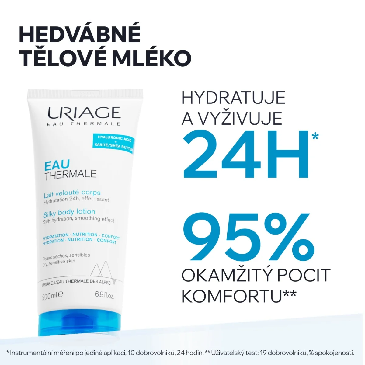 Uriage EAU Thermale Hydratační tělové mléko 200 ml