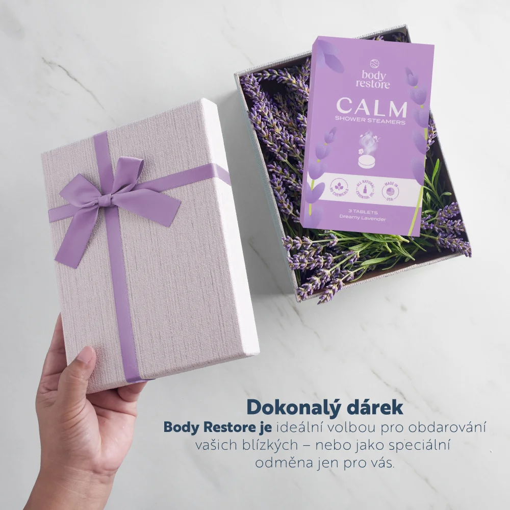 Body Restore Aromatické tablety do sprchy levandule 3 ks
