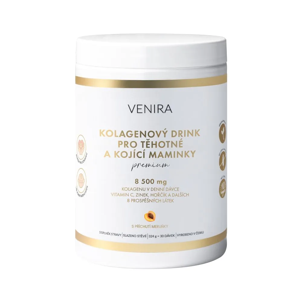 Venira Premium kolagenový drink pro těhotné a kojící maminky meruňka 324 g