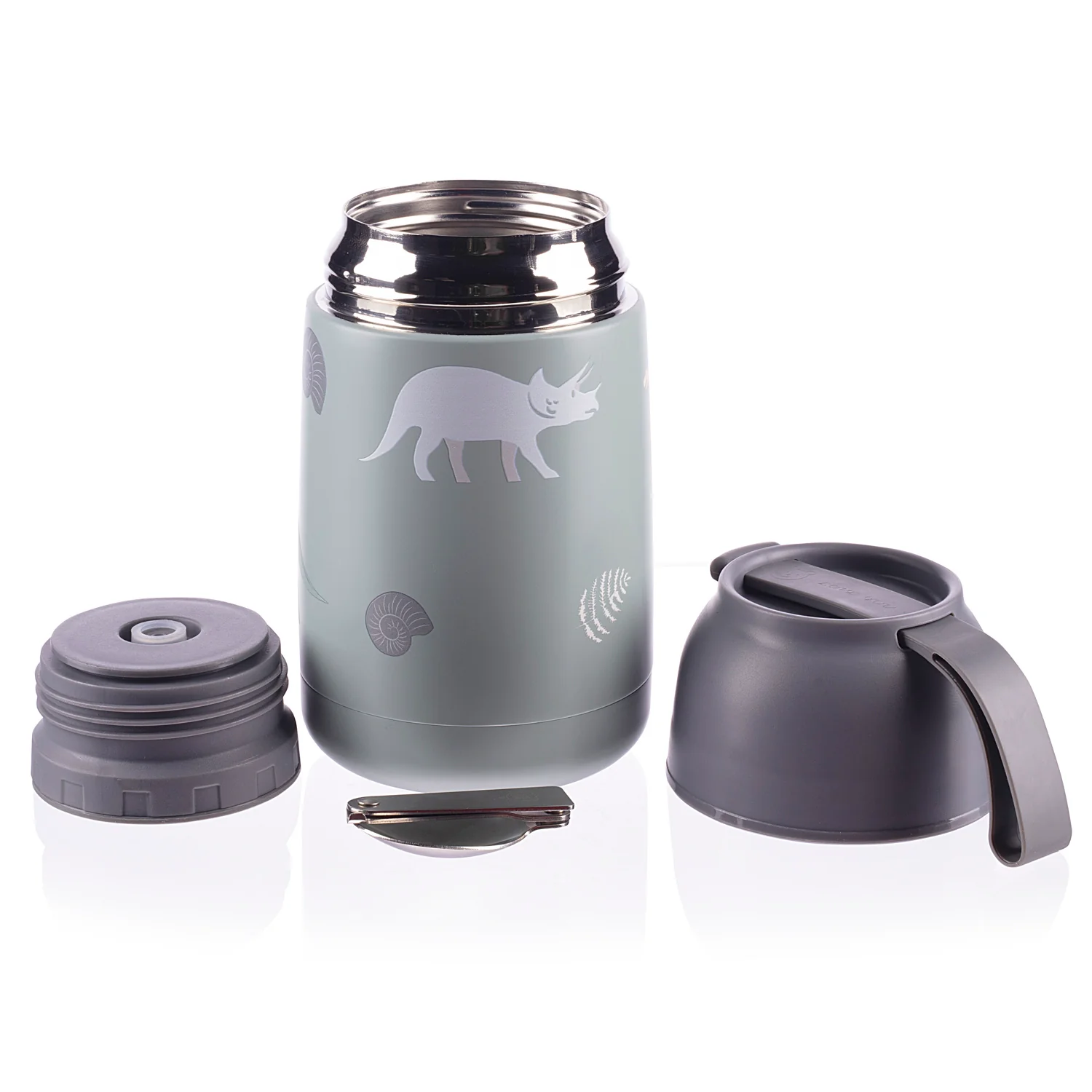 Zopa Termoska na jídlo se silikonovým držákem 620 ml, Dino 1