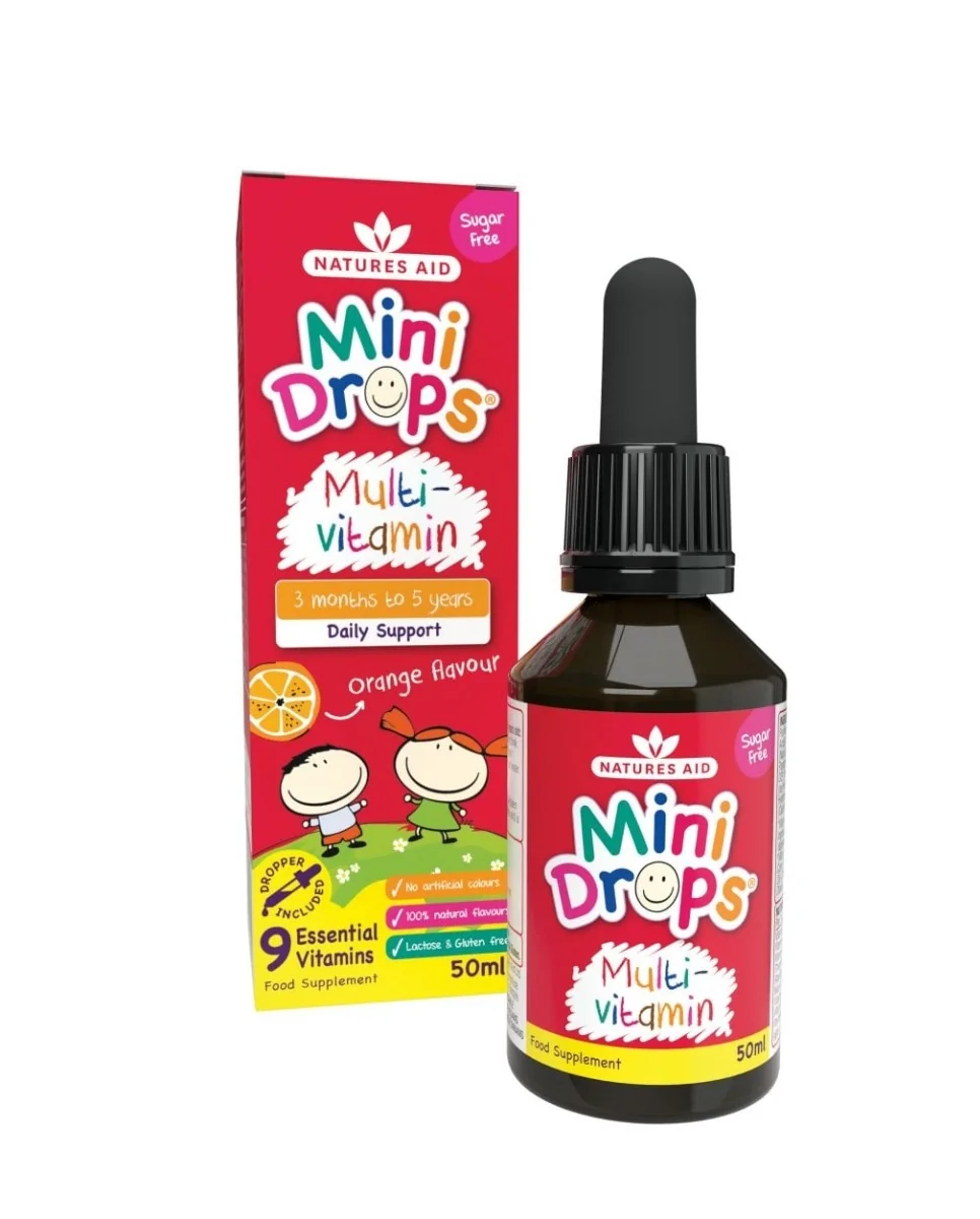 Natures Aid Multivitaminové kapky pro děti 50 ml