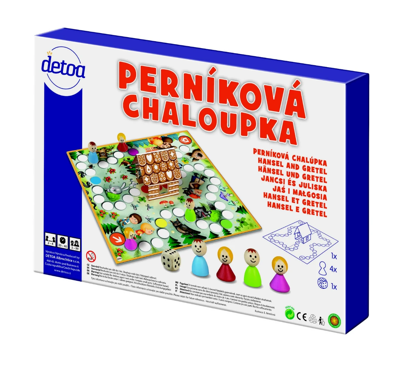 Detoa Společenská hra Perníková chaloupka 1 ks