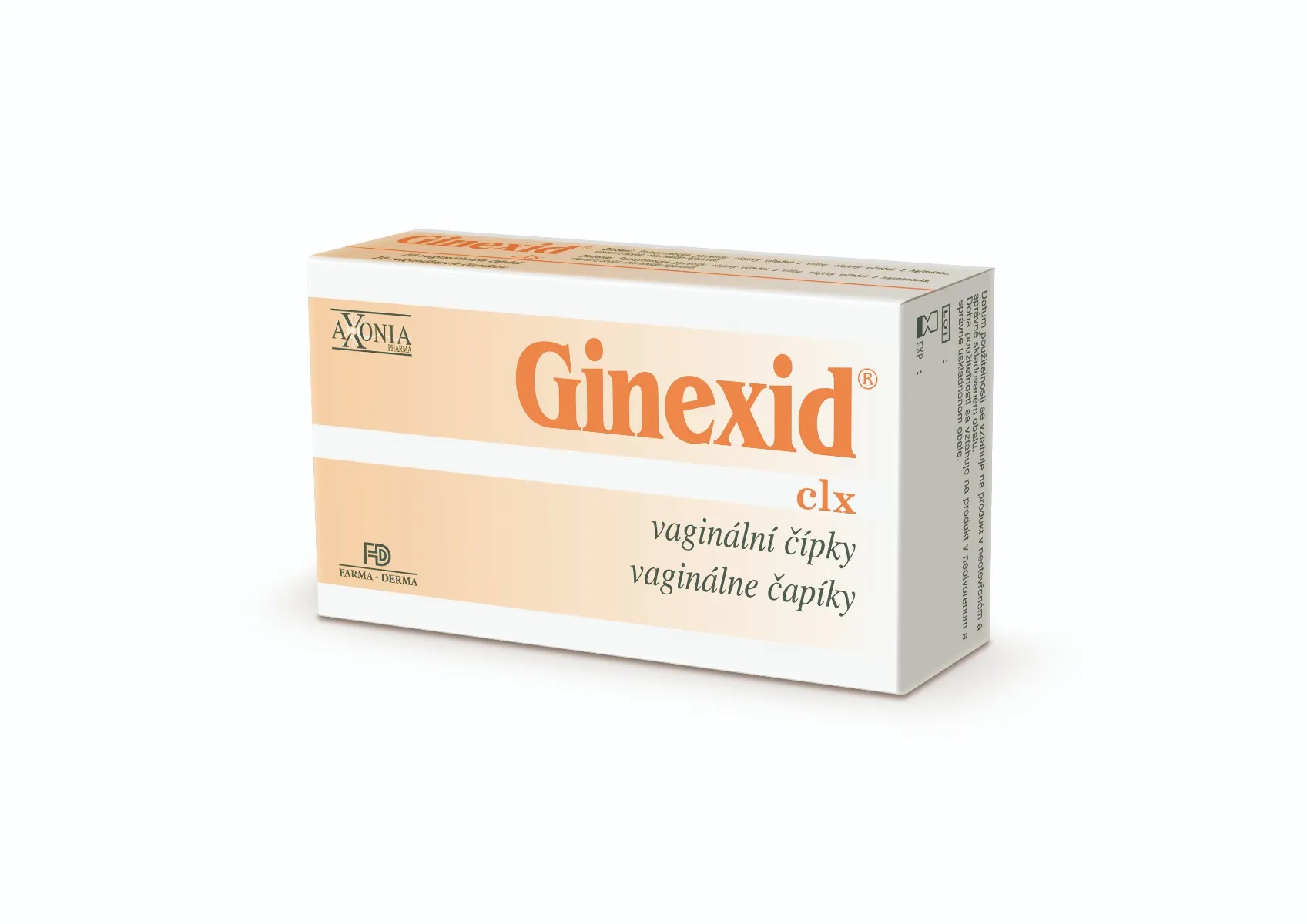 Ginexid Vaginální čípky 10x2 g