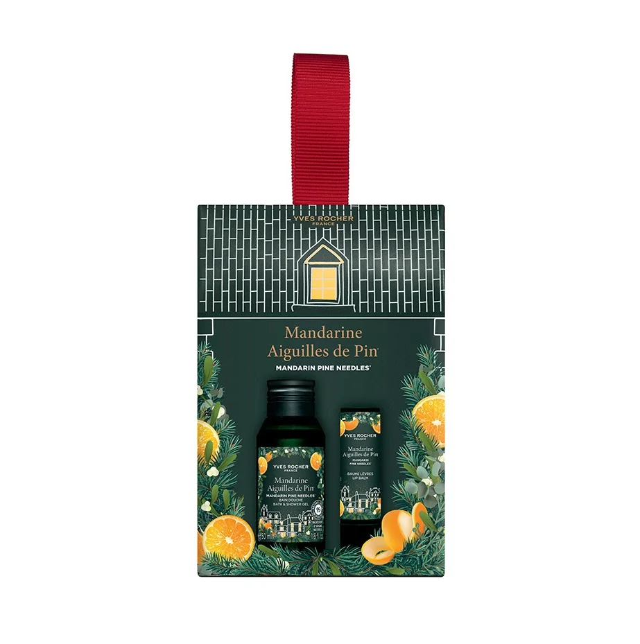 Yves Rocher Dárková sada mandarinka & jehličí 2 ks