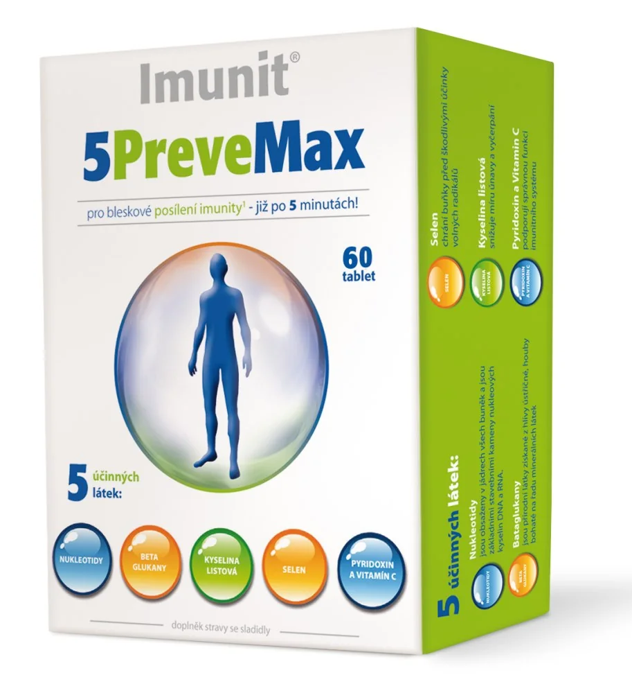 5PreveMax Imunit nukleotidy+betaglukan tbl.60