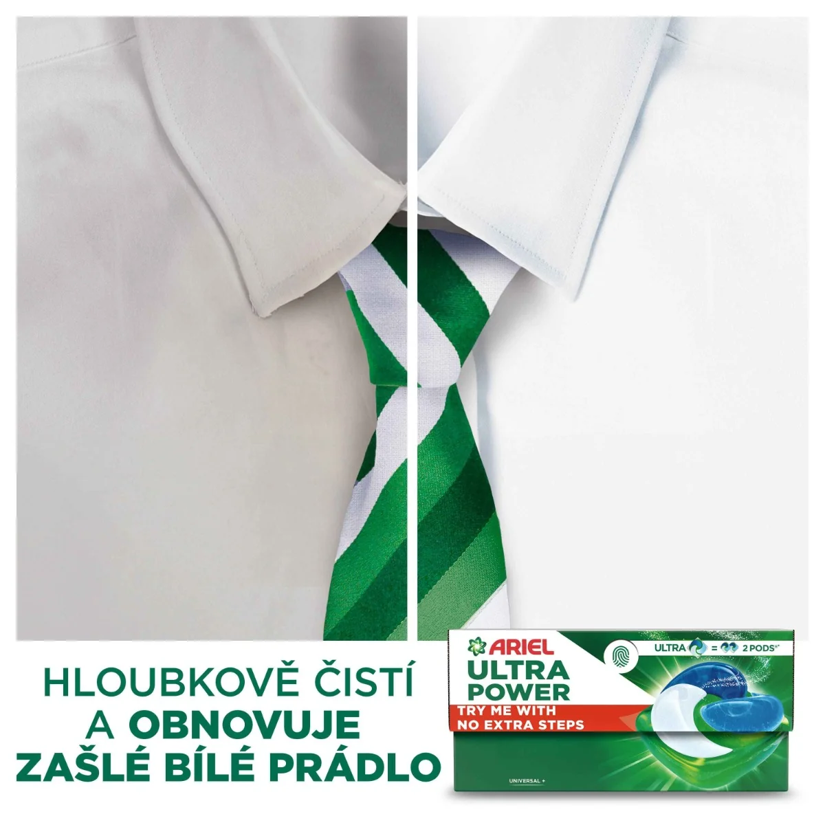 Ariel Ultra Power Pods Universal+ kapsle na praní 40 ks