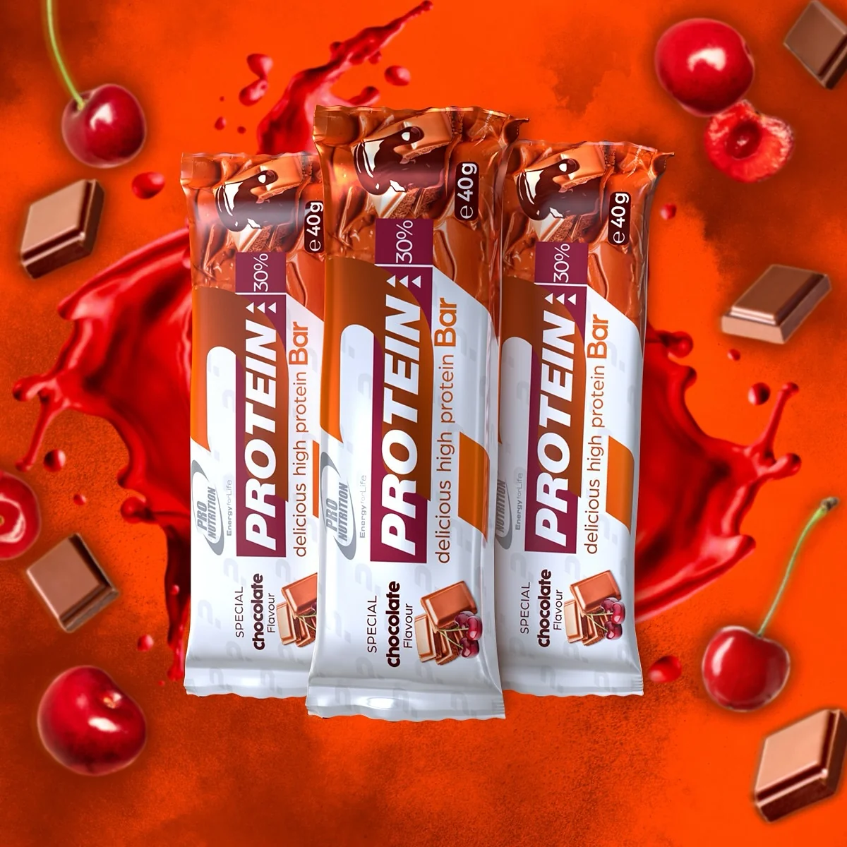 Pro Nutrition Protein Bar 12 x 40 g - nugát s pistáciovou vrstvou