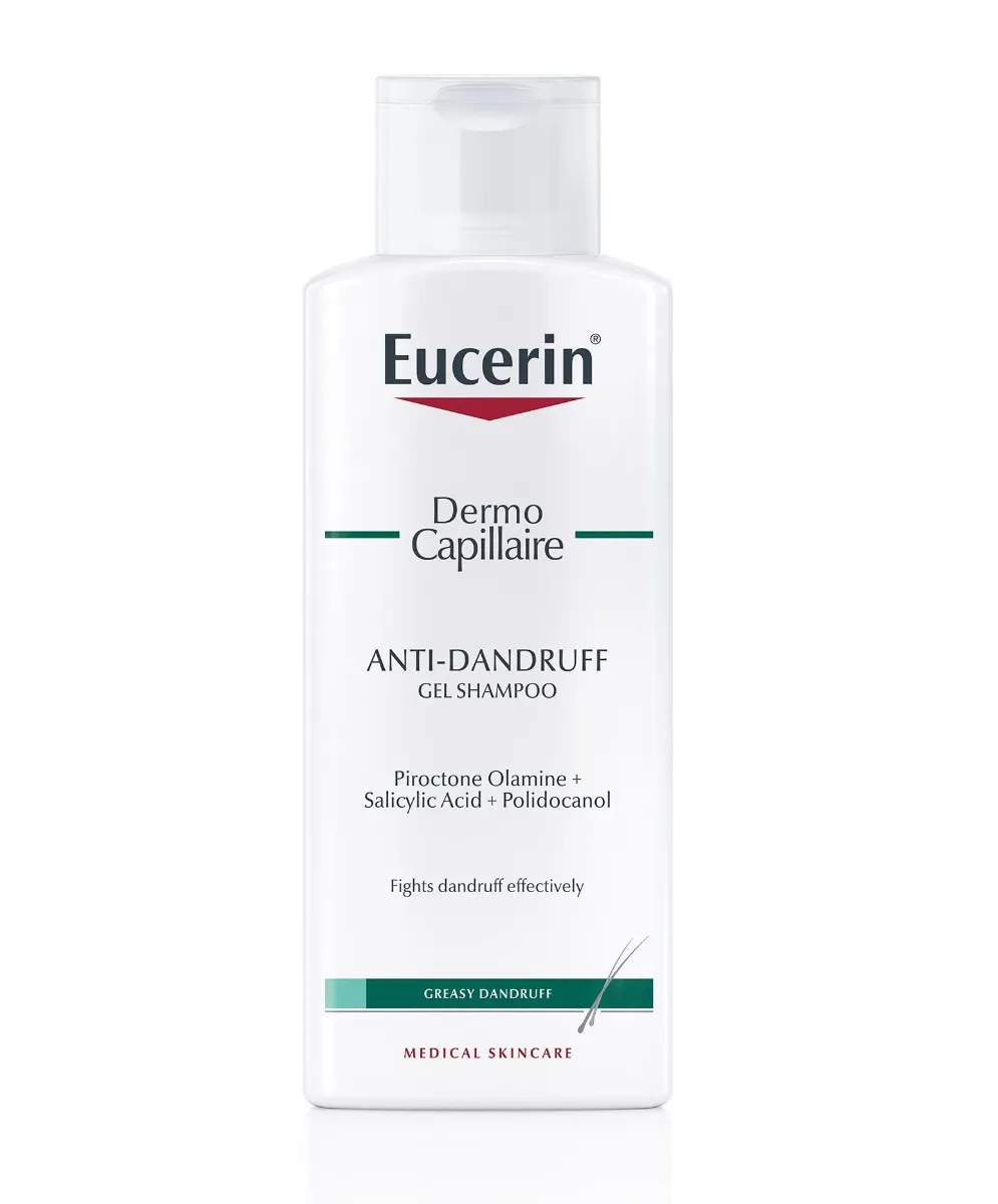 Eucerin Dermocapillaire Gelový šampon proti mastným lupům 250 ml
