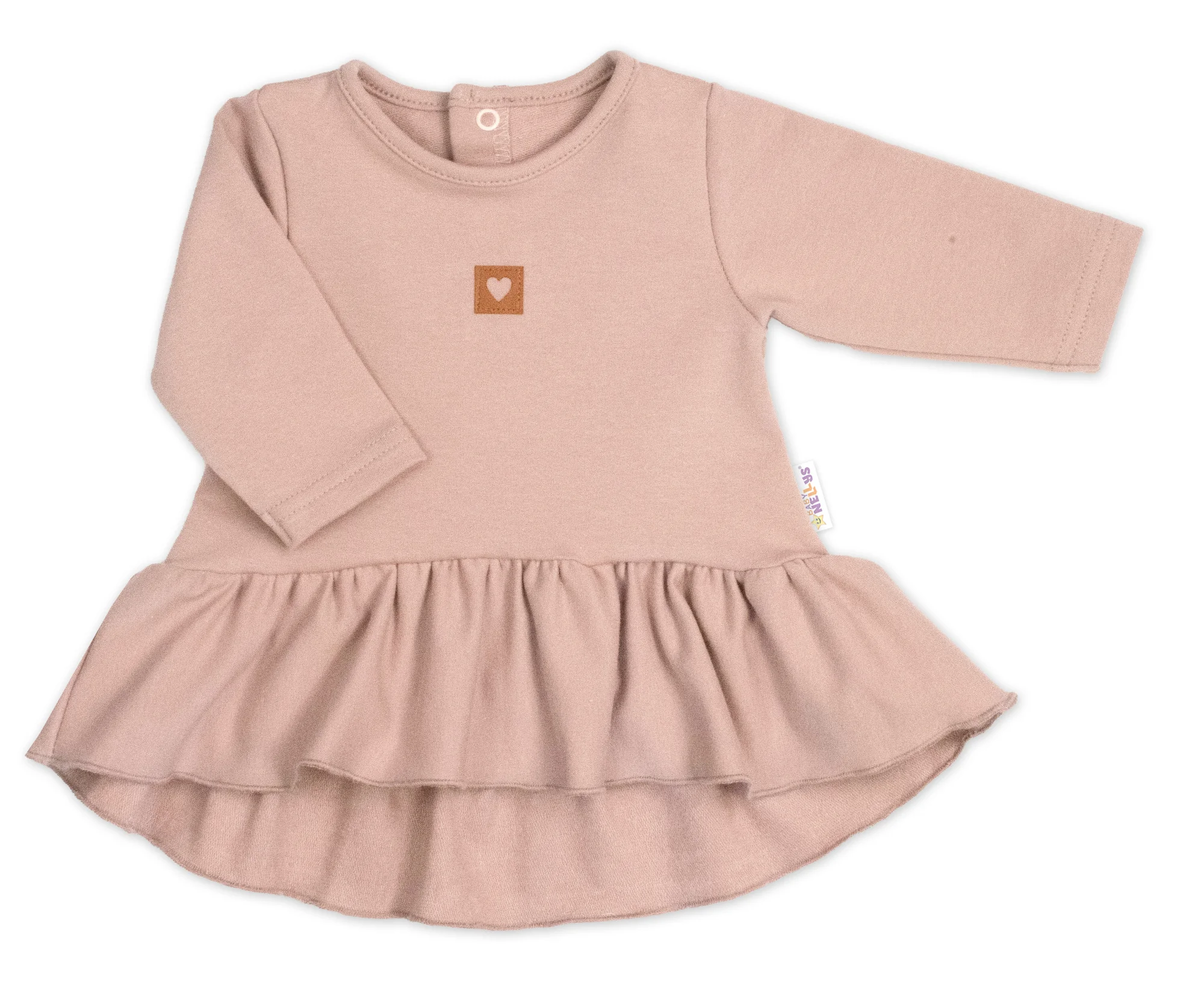 Baby Nellys Luxusní bavlněná sada, 3D, NATURE - pudrově růžová, vel. 80