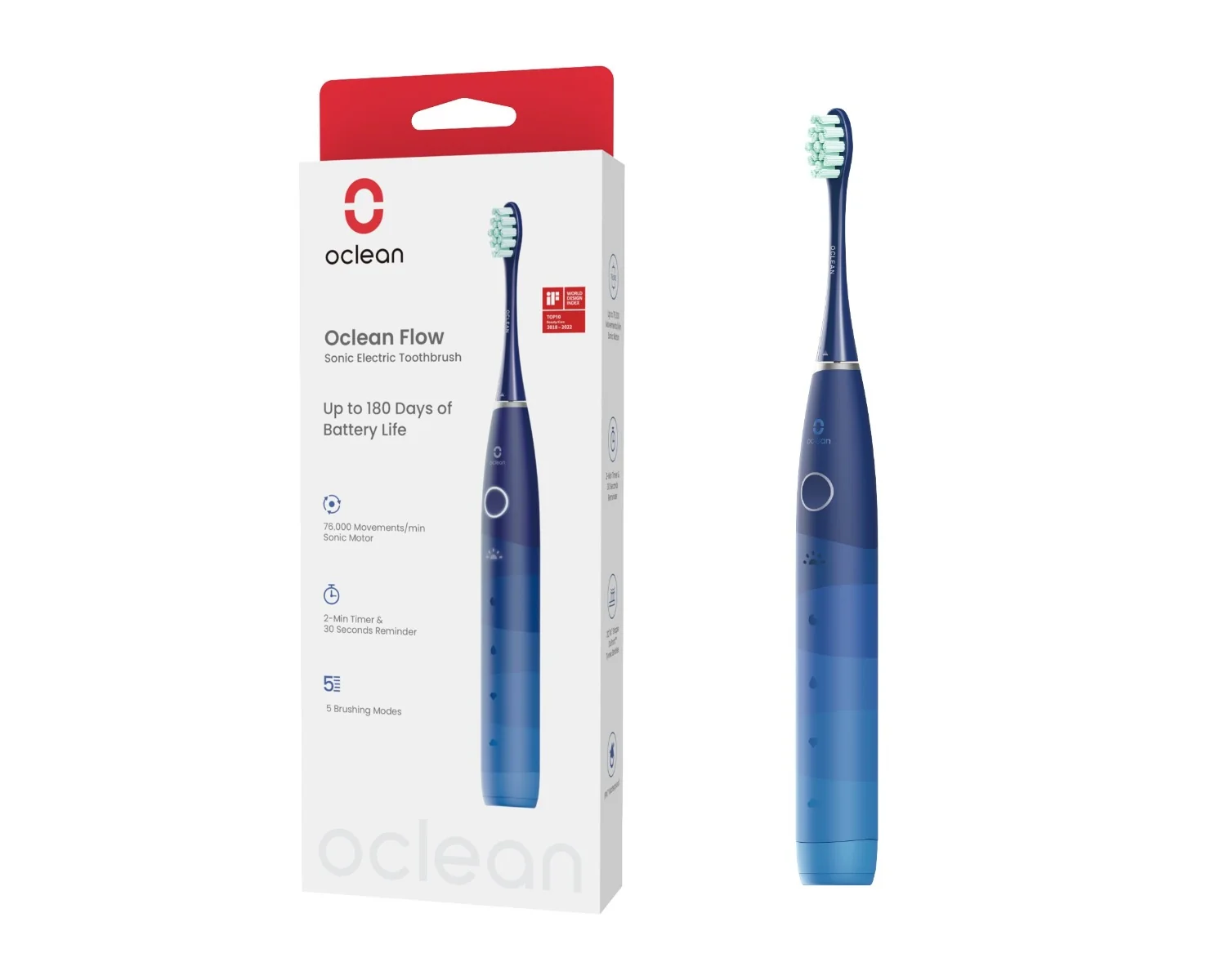 Oclean Flow sonický kartáček modrý