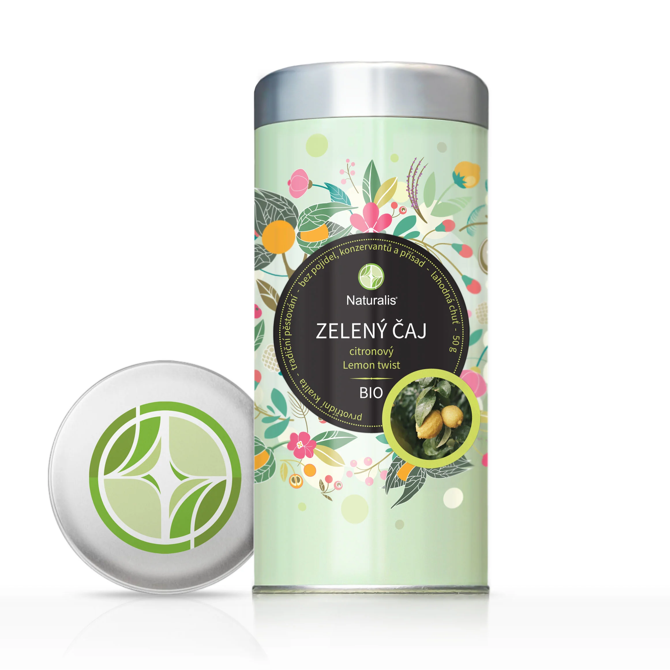 Naturalis Lemon Twist Zelený čaj citronový BIO 50 g