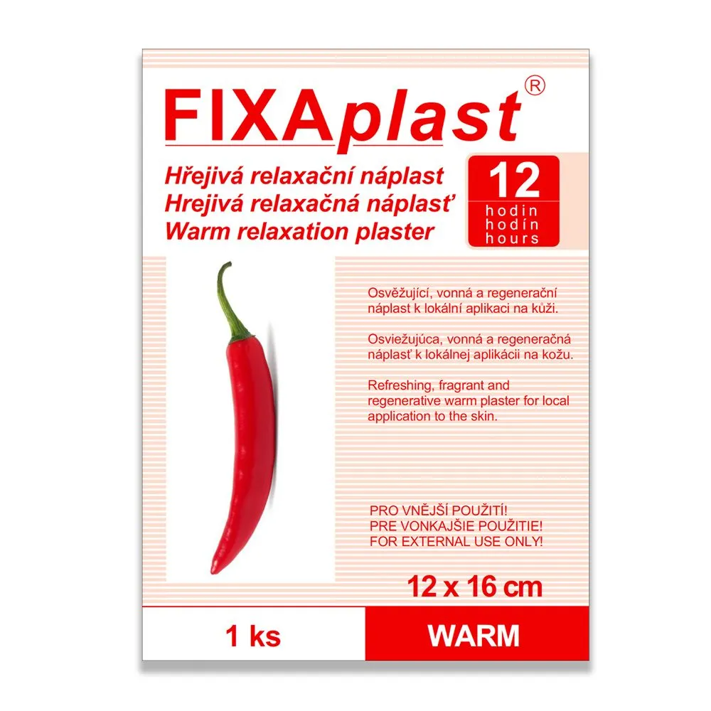 Fixaplast Warm Kapsaicinová hřejivá náplast
