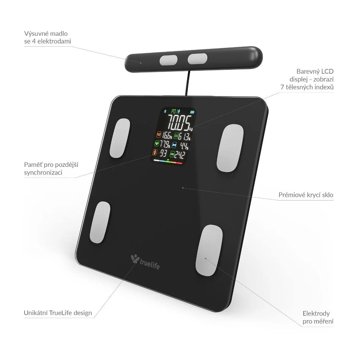 Truelife FitScale W8 osobní váha black