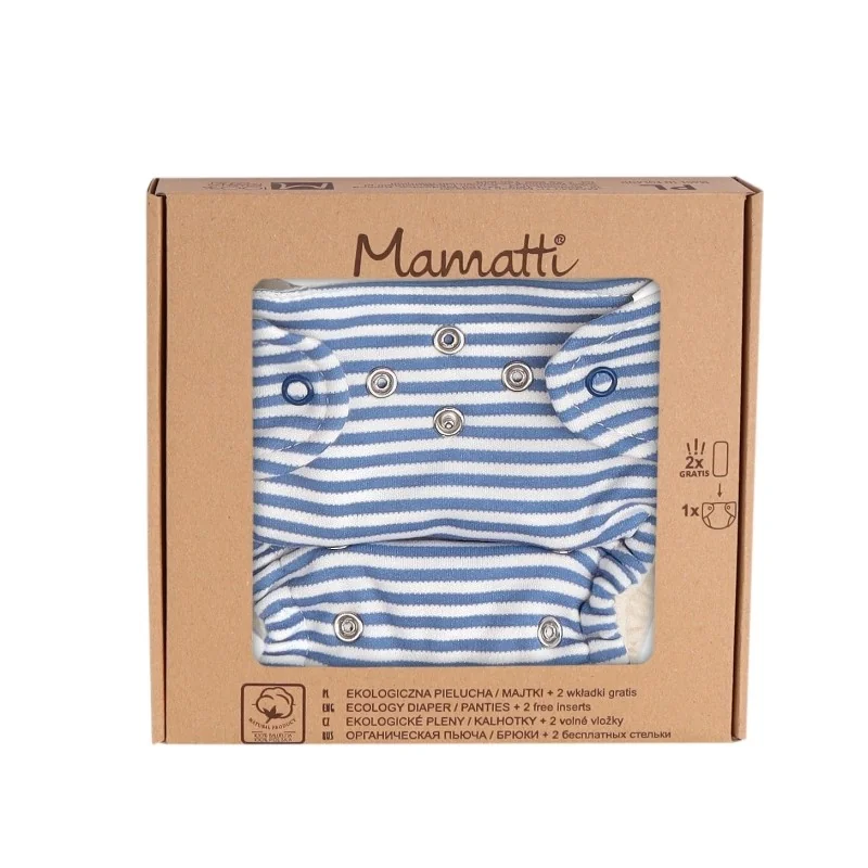 Mamatti Mamatti Látková plenka EKO sada - kalhotky + 2 x plenka, vel. 5 - 14 kg, World