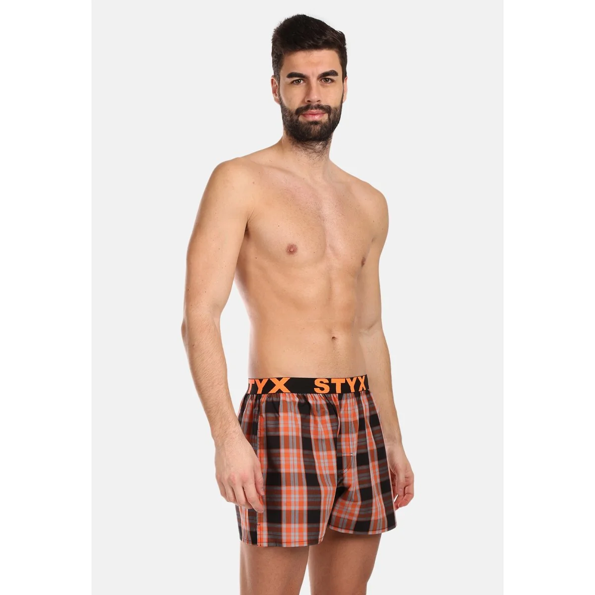 Styx 3PACK pánské trenky sportovní guma vícebarevné (3B102426) L