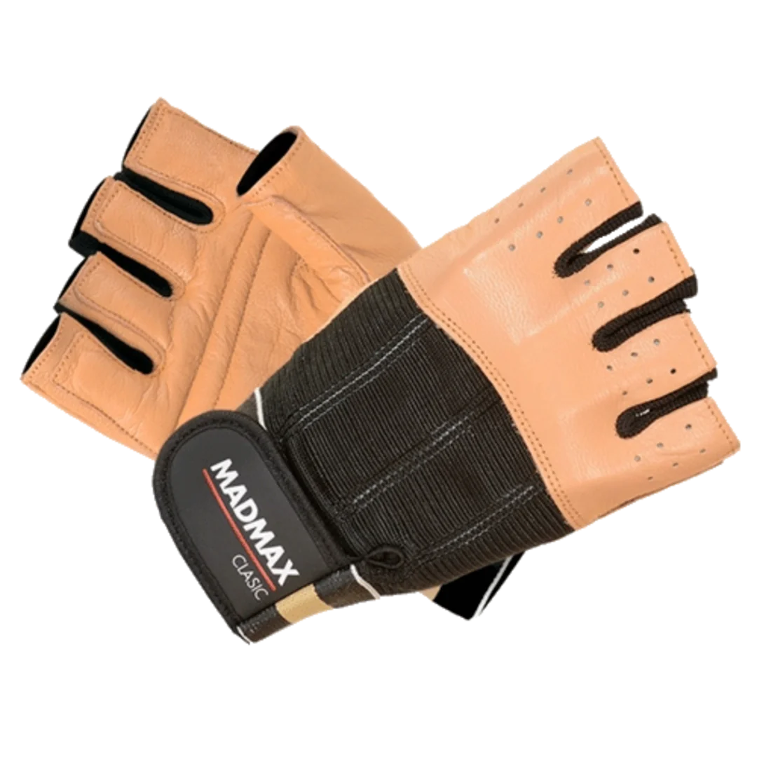 MadMax Rukavice Clasic MFG248 hnědé - S