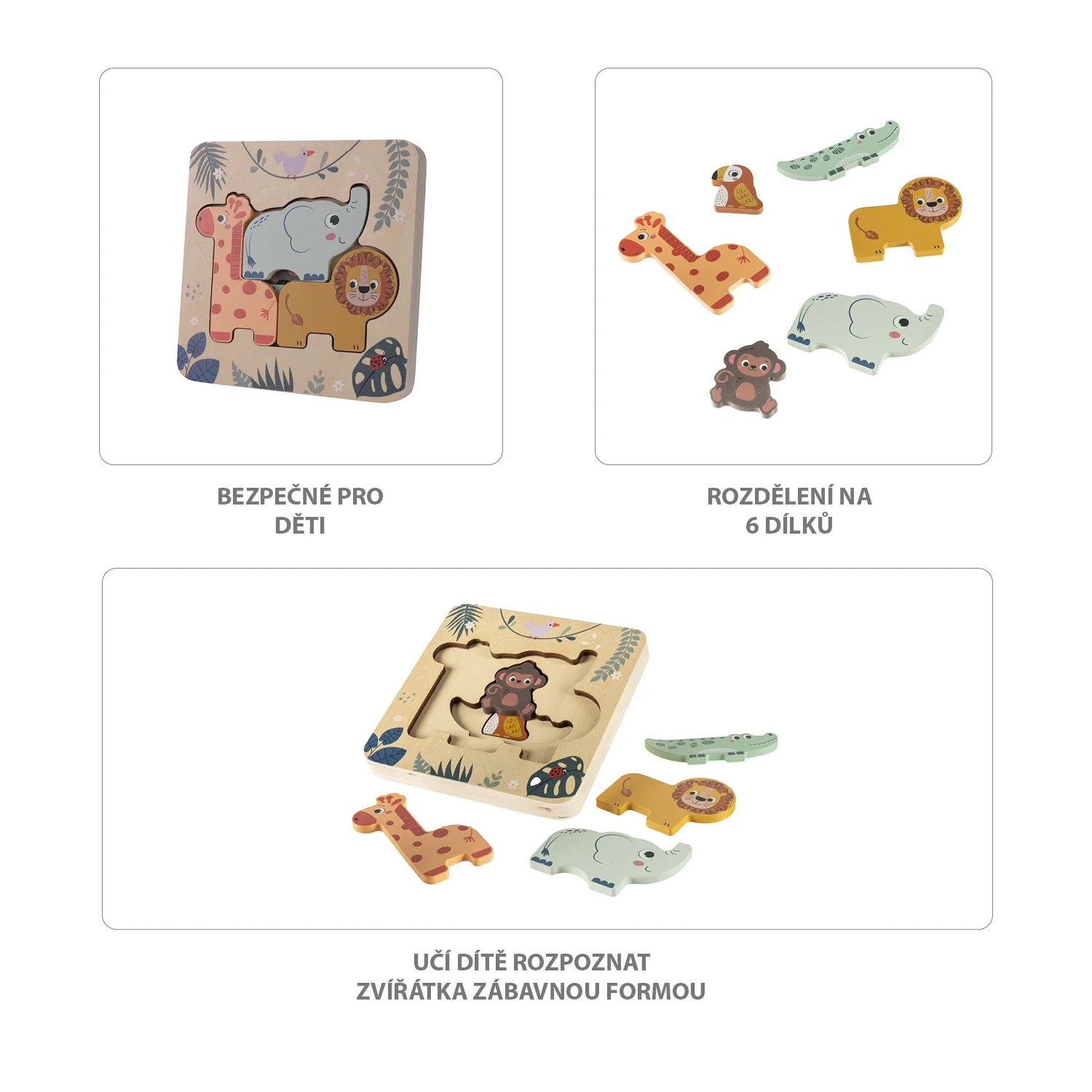 Zopa Dřevěné puzzle hlavolam, Wood