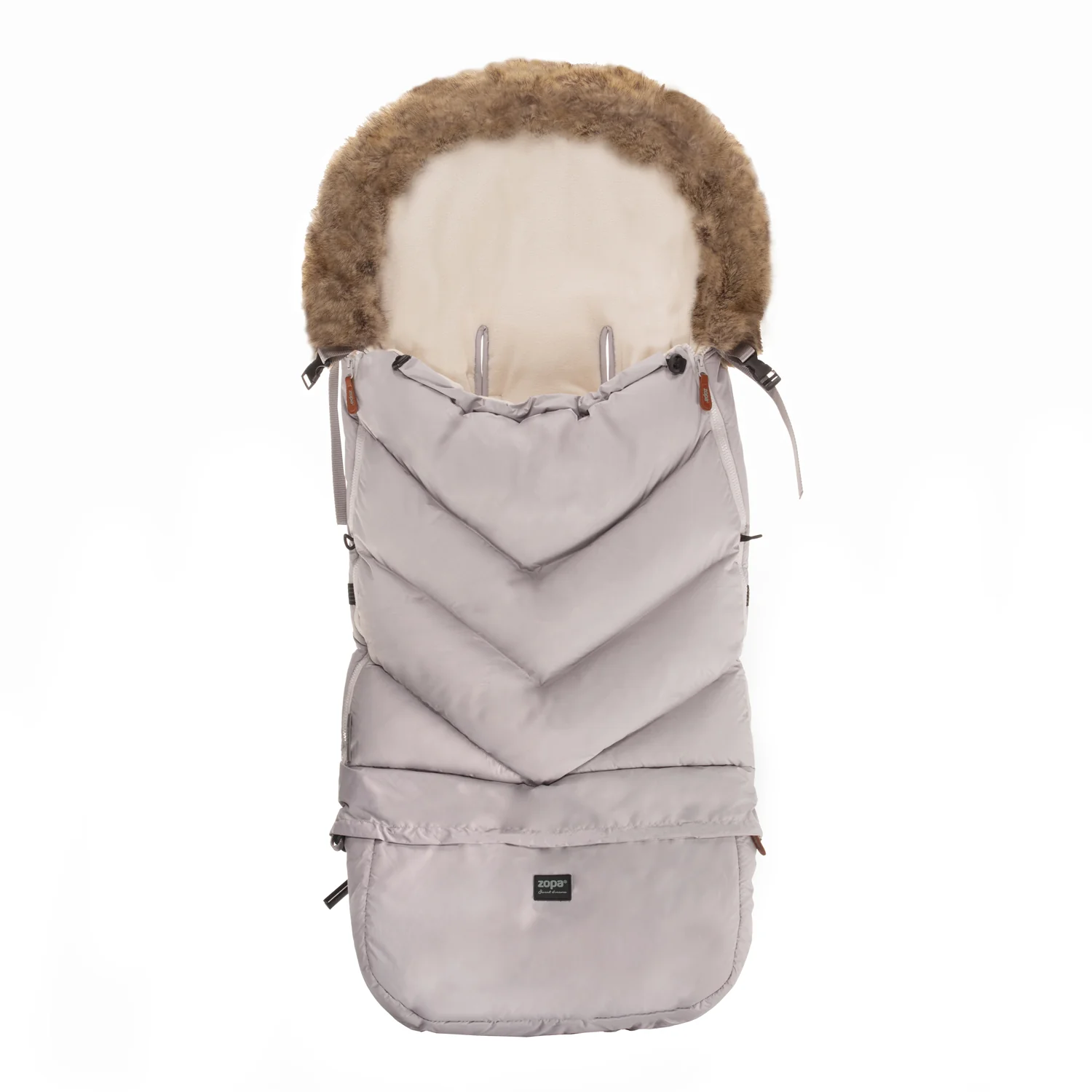 Zopa Zimní fusak Fluffy Combi, Foggy Grey 3
