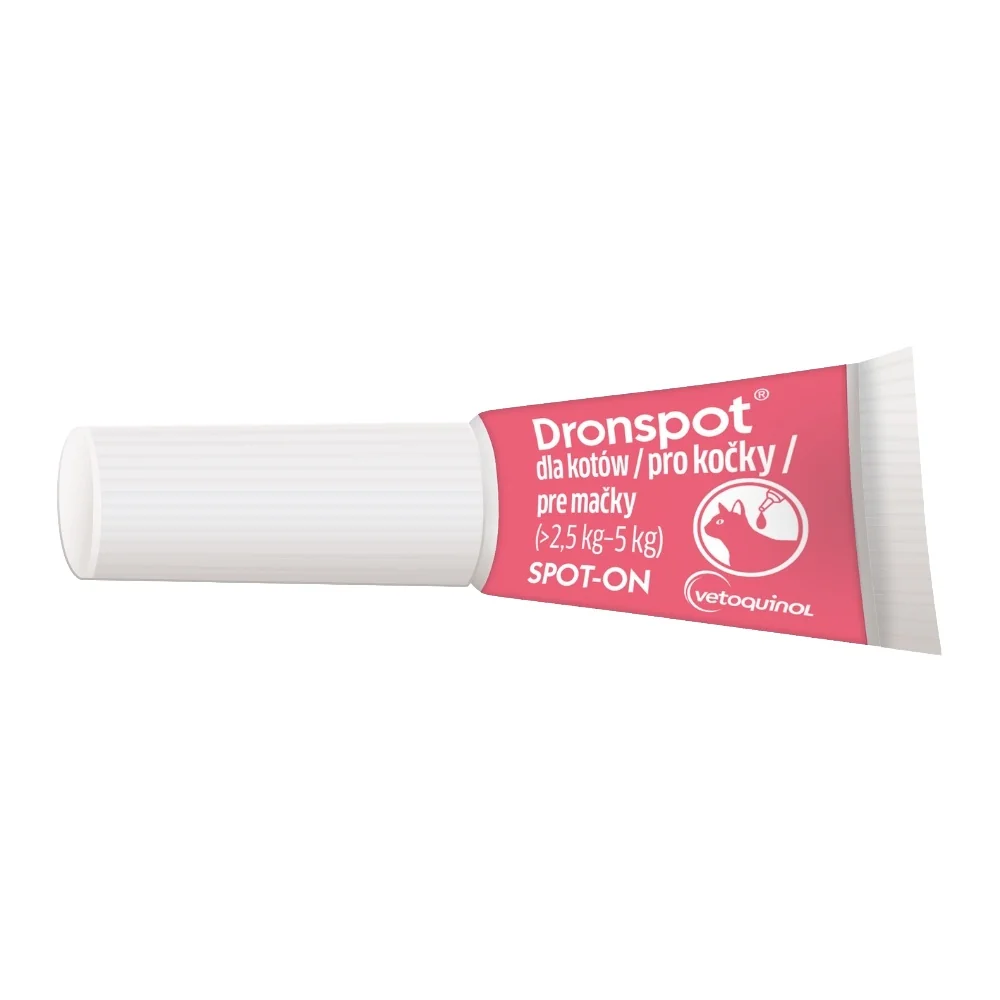 Dronspot 60 mg/15 mg pro střední kočky spot-on 2x0,7 ml
