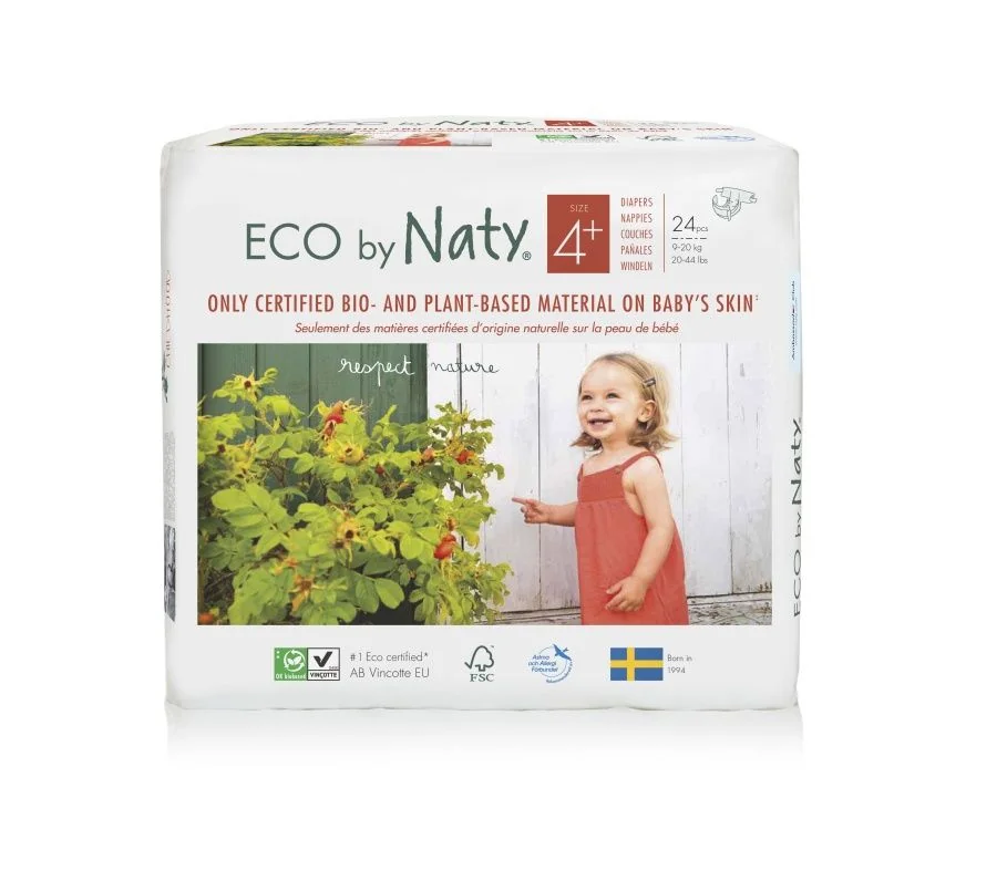 ECO by Naty Maxi+ 9-20 kg dětské plenky 24 ks