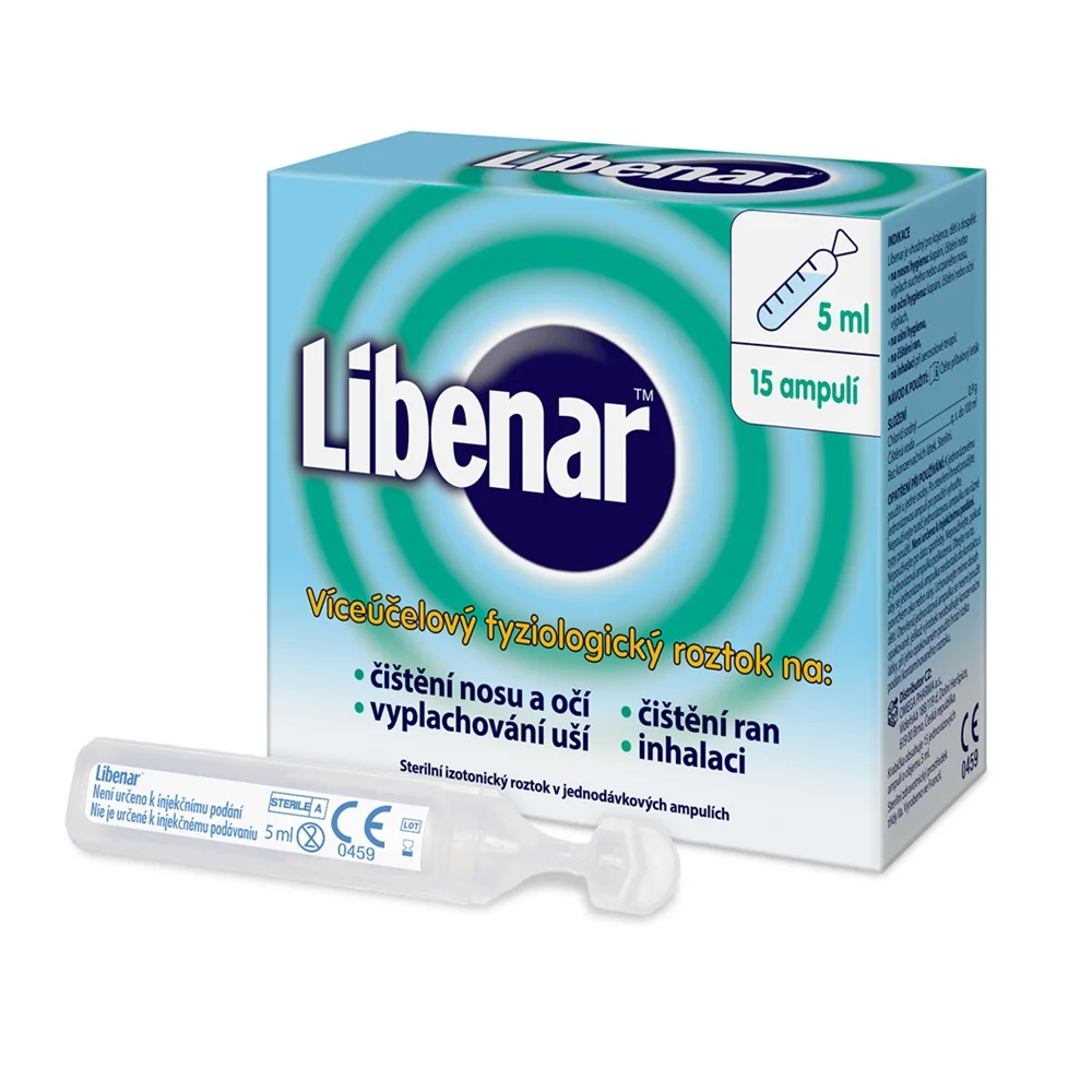 Libenar víceúčelový fyziologický roztok 15x5 ml