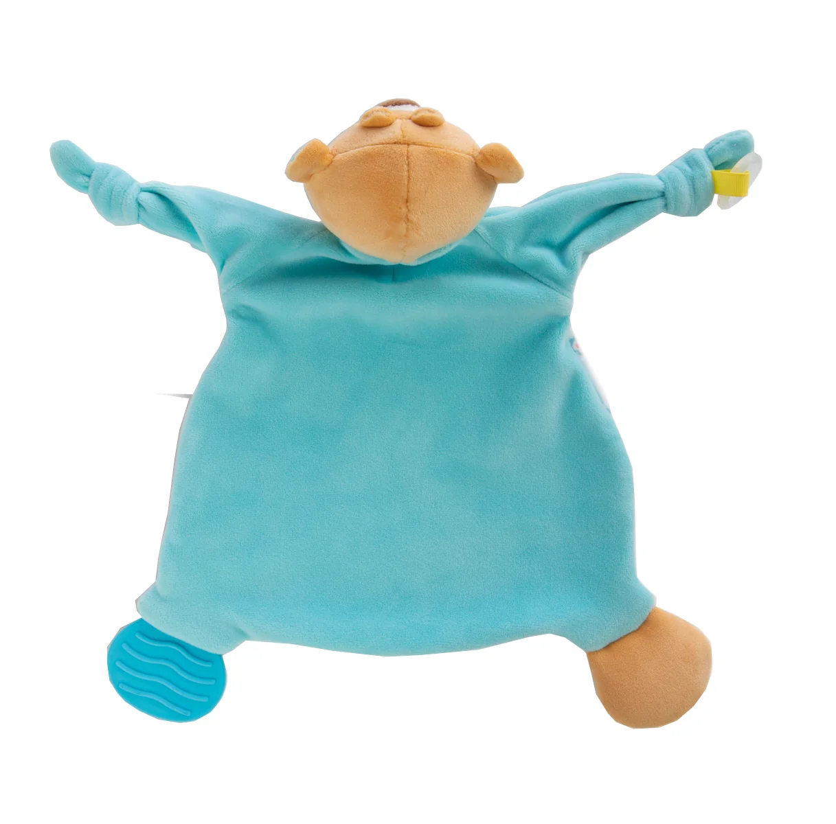 Nici Muchláček Medvídek s kousátkem a úchytkou na dudlík 25x25cm 