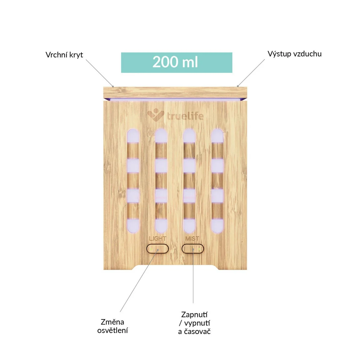 Truelife AIR Diffuser D7 Bamboo difuzér
