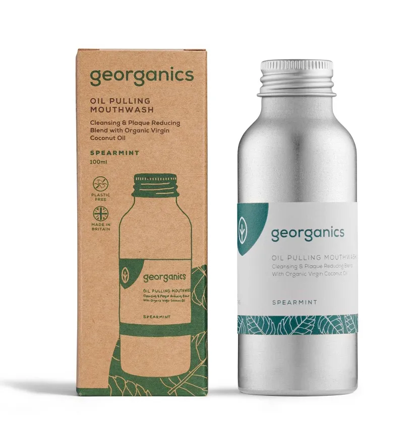 Georganics Spearmint ústní voda na olejové bázi 100 ml