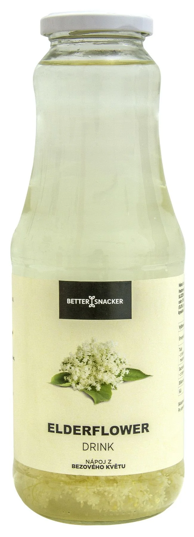 BETTER SNACKER Nápoj z bezového květu 1l