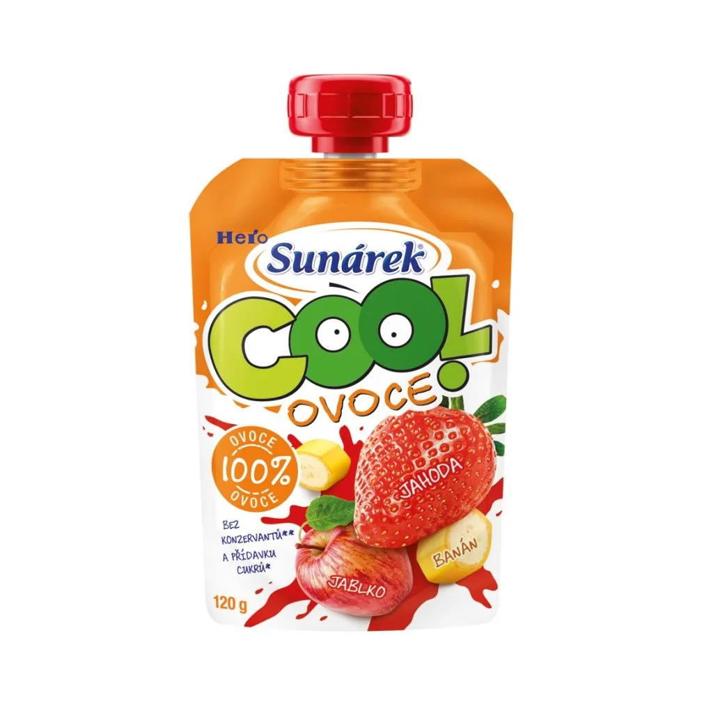 Sunar Cool ovoce Jahoda, banán, jablko kapsička 120 g