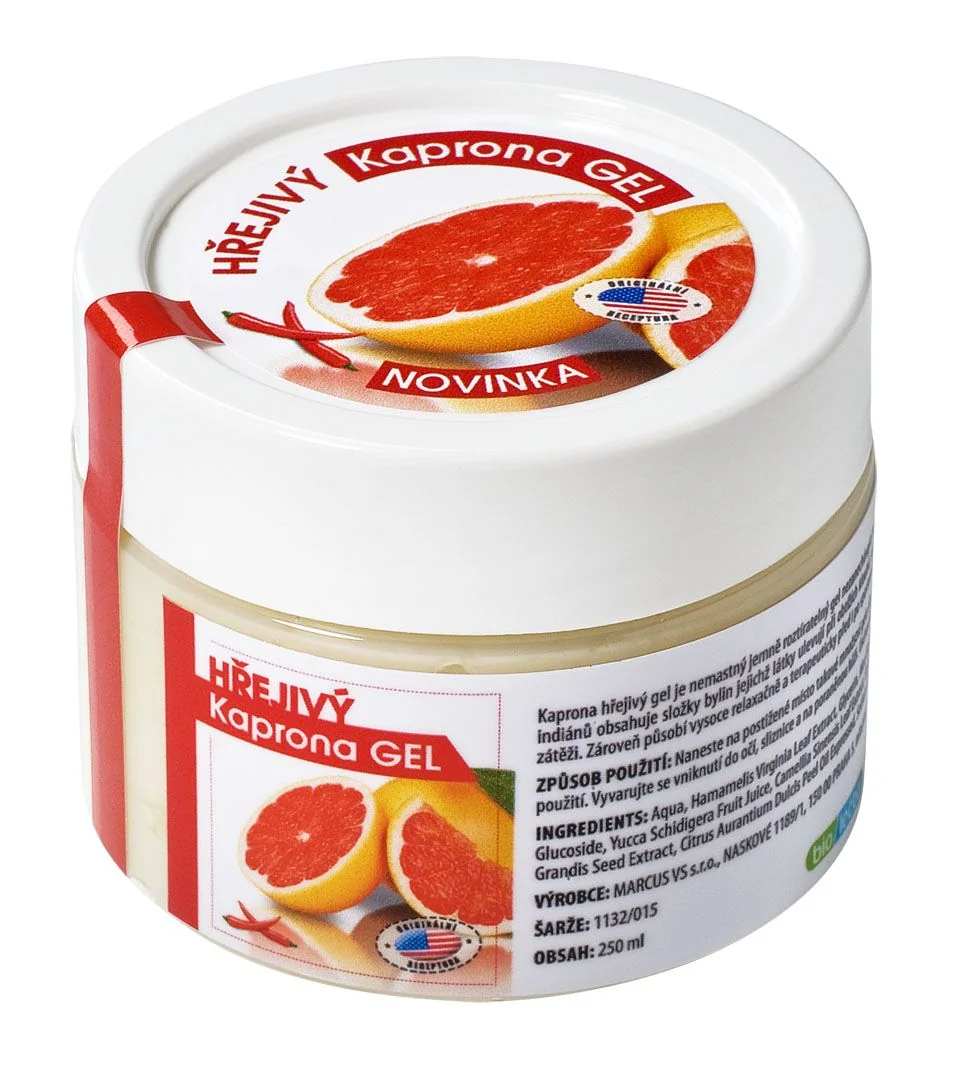 Kaprona Hřejivý gel 250 ml