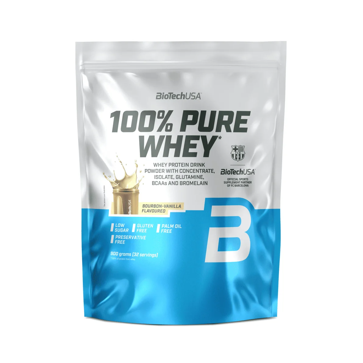 BioTech USA 100% Pure Whey 900 g bourbon vanilka