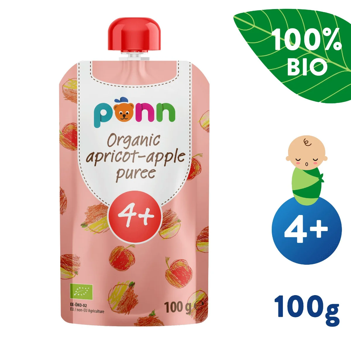 SALVEST Põnn BIO Meruňka s jablkem 100 g