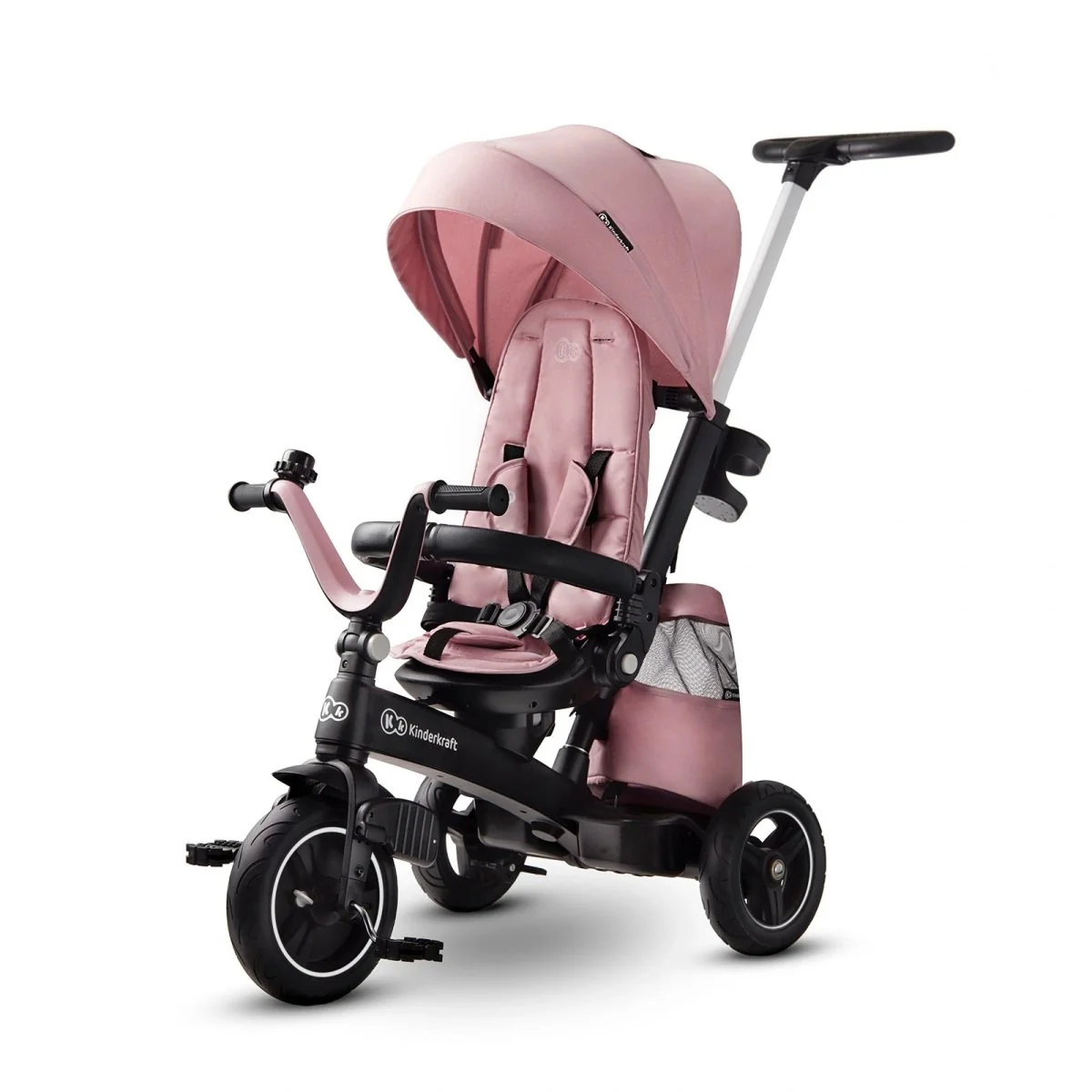Kinderkraft select Tříkolka Easytwist Mauvelous Pink, Premium