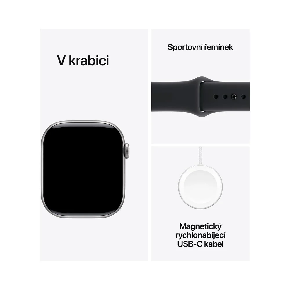 Apple Watch 11+ Cellular 46 mm sportovní řemínek S/M chytré hodinky