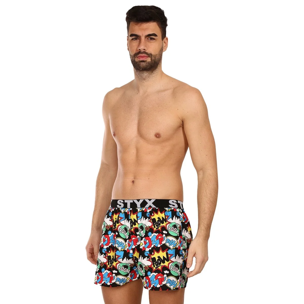 Styx Pánské trenky art sportovní guma OMG (B1456) L