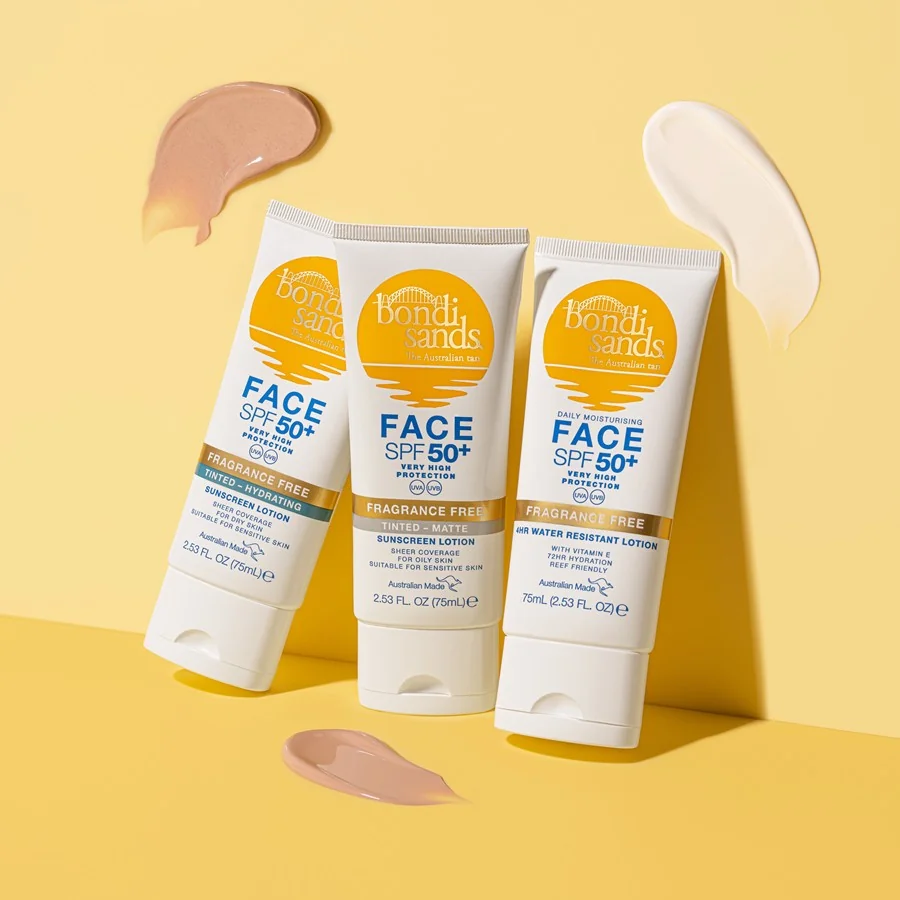 Bondi Sands Fragrance Free SPF50+ tónovací mléko na obličej 75 ml