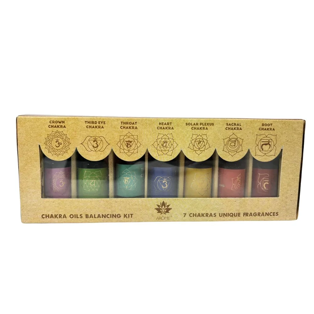 Song of India Balanced Chakra Sada vonných olejů 7x 10 ml