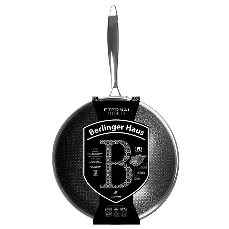 Berlingerhaus Pánev WOK s nepřilnavým povrchem 28 cm Eternal Collection