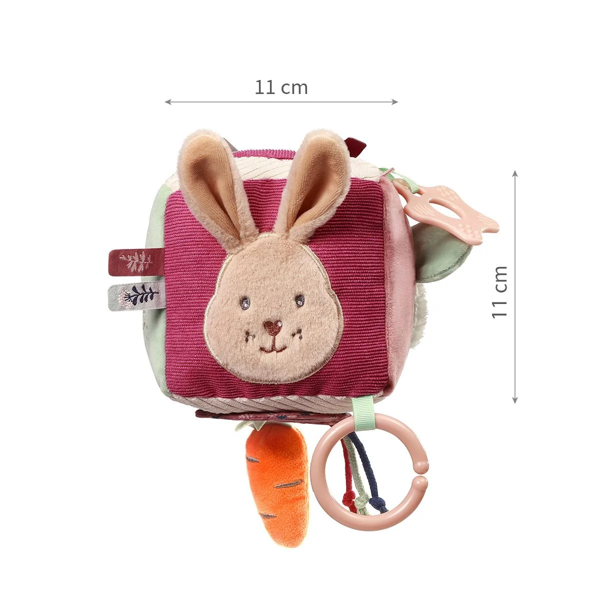 Babyono Velká sada senzorických hraček Rabbit, knížka, závěsná hračka