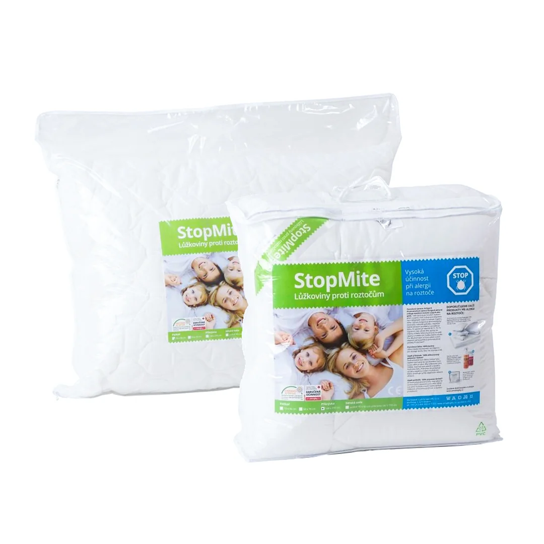HomeDoctor StopMite Active Sada polštář + celoroční přikrývka 70×90 + 140×200 cm