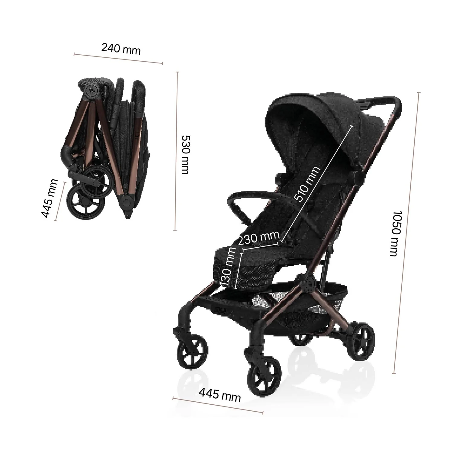 Zopa Sportovní kočárek Jet, Quartz Beige 9
