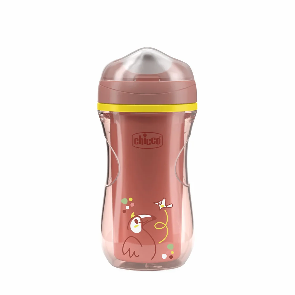 Chicco Hrneček Active termo s tvrdým náustkem 14m+ 266 ml pink