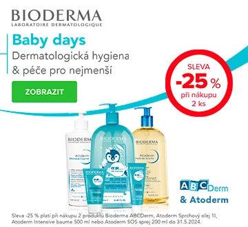 Bioderma ABCDerm + Atoderm při 2ks SLEVA 25%  (květen 2024)