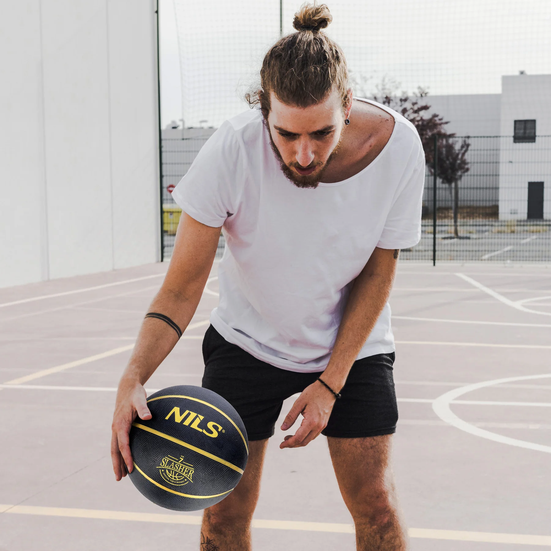 Nils Basketbalový míč NPK270 Slasher 7 černý