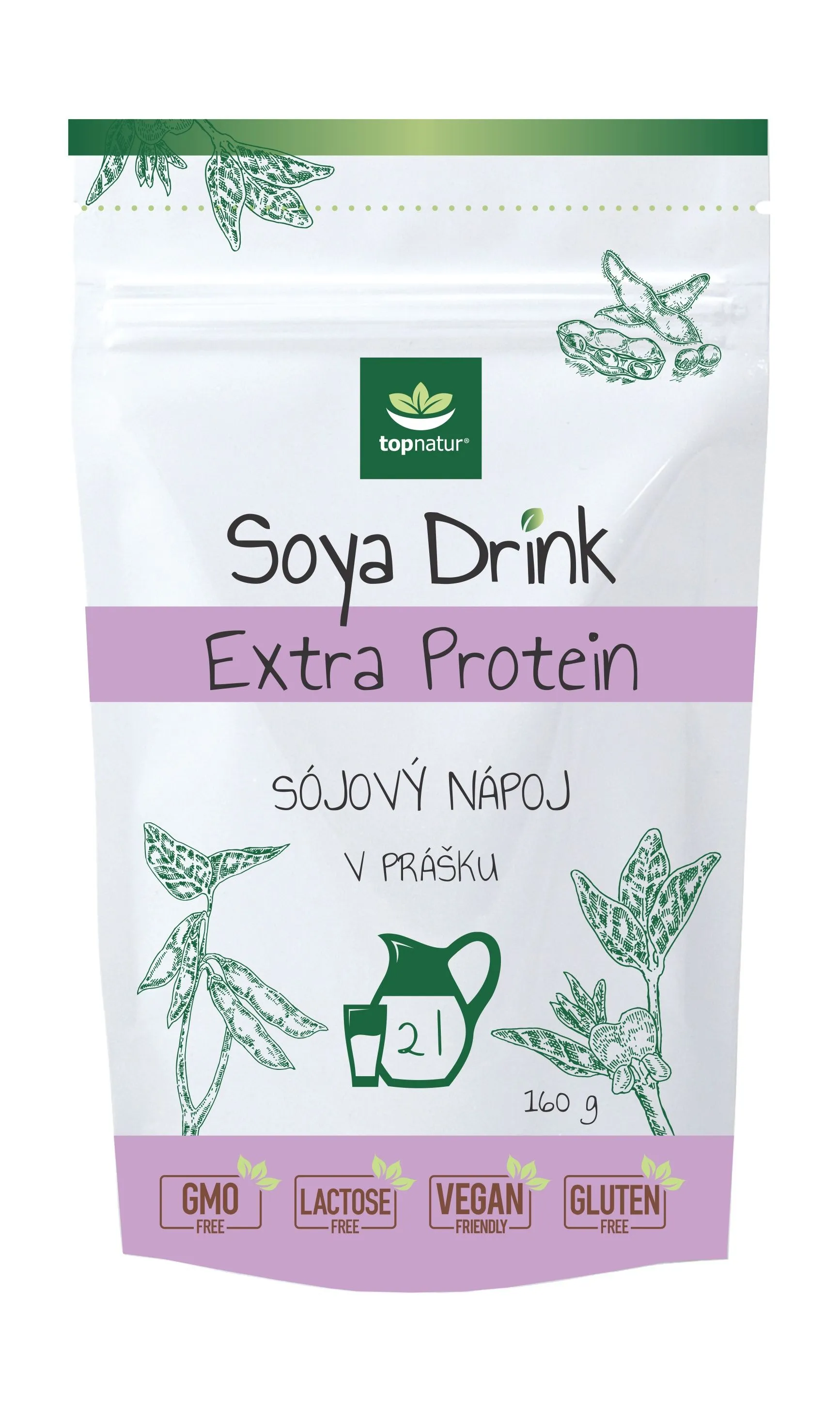 Topnatur Soya Drink Extra protein 160 g
