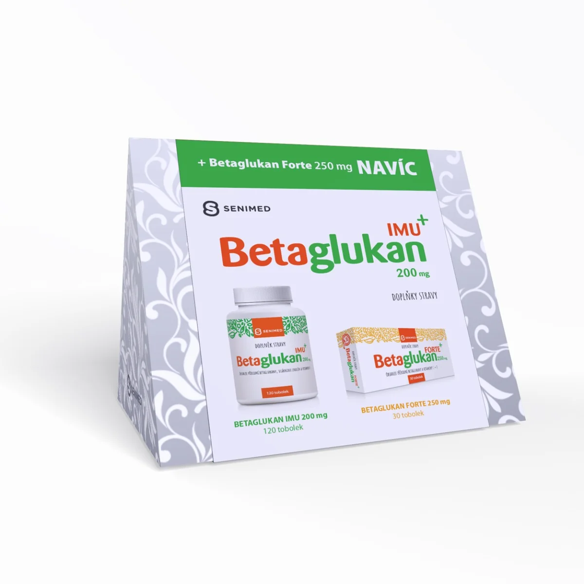 Betaglukan IMU+ 200 mg 120 tobolek + Betaglukan FORTE+ 30 tobolek